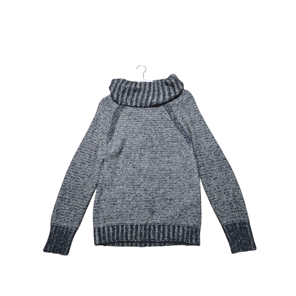 Wooden Ships Paola Buendia Grey Mohair Wool Blend Cowl Neck Chunky Knit Sweater